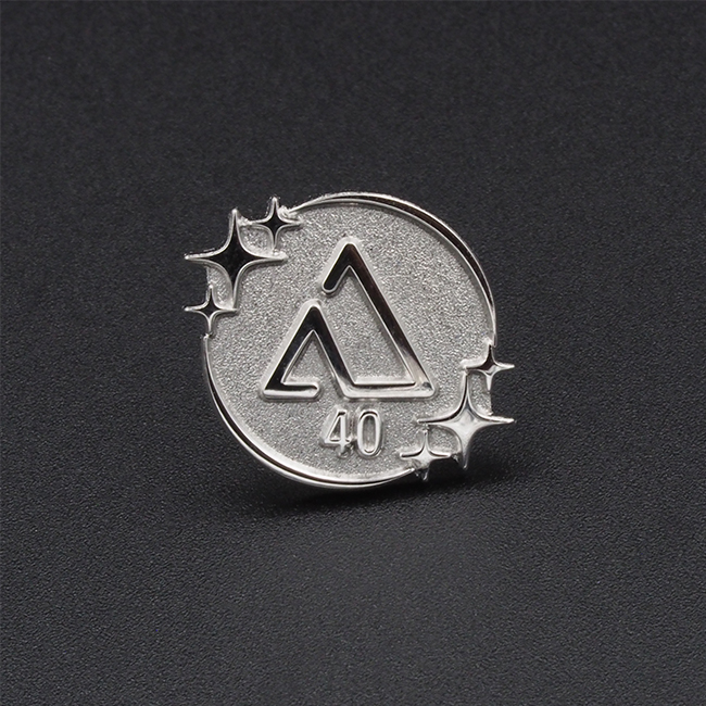 Koper 3-D Deluxe Pins - Alpina Pins - Jubileum Speld in Platinum verguldsel